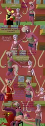 Size: 1920x5400 | Tagged: 3d, abuse, angry, anthro, apple bloom, applebuse, artist:papadragon69, ball, breasts, busty cheerilee, busty spoiled rich, cheerilee, comic, derpibooru import, diamond tiara, female, karma, milf, old master q, ouch, parody, punishment, punish the villain, source filmmaker, spanking, spoiled bitch, spoiled rich, suggestive, teacher