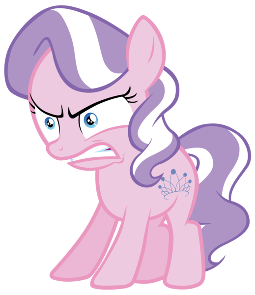 Size: 7000x8092 | Tagged: safe, artist:tardifice, derpibooru import, edit, editor:slayerbvc, vector edit, diamond tiara, earth pony, pony, crusaders of the lost mark, absurd resolution, accessory-less edit, angry, female, filly, glare, gritted teeth, missing accessory, simple background, solo, transparent background, vector