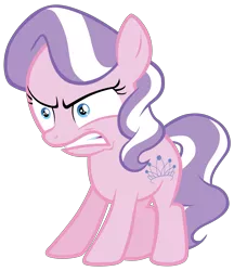 Size: 7000x8092 | Tagged: safe, artist:tardifice, derpibooru import, edit, editor:slayerbvc, vector edit, diamond tiara, earth pony, pony, crusaders of the lost mark, absurd resolution, accessory-less edit, angry, female, filly, glare, gritted teeth, missing accessory, simple background, solo, transparent background, vector