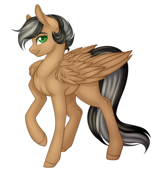 Size: 2600x2820 | Tagged: safe, artist:amazing-artsong, derpibooru import, oc, oc:artsong, unofficial characters only, pegasus, pony, female, mare, simple background, smiling, solo, style emulation, transparent background