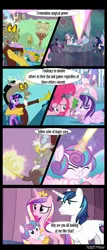 Size: 640x1491 | Tagged: safe, derpibooru import, edit, edited screencap, editor:teren rogriss, screencap, discord, fluttershy, pinkie pie, princess cadance, princess celestia, princess flurry heart, princess luna, shining armor, spike, starlight glimmer, twilight sparkle, twilight sparkle (alicorn), alicorn, draconequus, earth pony, pegasus, pony, unicorn, the crystalling, the return of harmony, comic, crystal palace, implied discodance, implied infidelity, ponyville, screencap comic, unicorn twilight