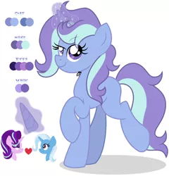 Size: 1352x1408 | Tagged: safe, artist:thediamondbrony, derpibooru import, starlight glimmer, trixie, oc, pony, female, lesbian, magical lesbian spawn, offspring, parent:starlight glimmer, parent:trixie, parents:startrix, shipping, startrix