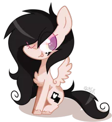 Size: 1879x2053 | Tagged: safe, artist:shyshella, derpibooru import, oc, oc:capstone, unofficial characters only, pegasus, pony, chibi, cute, digital art, female, gift art, mare, pink eyes, simple background, solo, transparent background