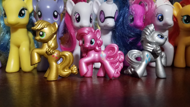 Size: 4032x2268 | Tagged: safe, derpibooru import, applejack, cheerilee, lemony gem, lily blossom, nurse redheart, pinkie pie, plumsweet, rarity, sunset shimmer, vinyl scratch, pony, collection, figurine, toy