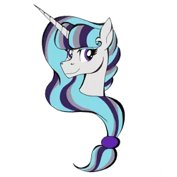 Size: 2500x2500 | Tagged: safe, artist:thr3eguess3s, derpibooru import, oc, oc:phantomwise, unofficial characters only, alicorn, pony, bust, female, head shot, magical lesbian spawn, mare, offspring, parent:trixie, parent:twilight sparkle, parents:twixie, simple background, smiling, solo, transparent background