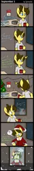 Size: 1732x8659 | Tagged: safe, artist:spheedc, derpibooru import, oc, semi-anthro, unicorn, 500 miles, calendar, caroling, christmas, christmas lights, christmas tree, clock, clothes, comic, costume, digital art, hat, holiday, lyrics, male, mug, radio, santa costume, santa hat, shirt, snow, speech bubble, stallion, table, text, tree, window