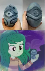 Size: 1000x1563 | Tagged: safe, artist:fromamida, derpibooru import, wallflower blush, equestria girls, equestria girls series, forgotten friendship, 3d print, craft, irl, memory stone, photo