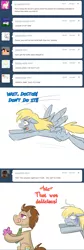 Size: 780x2318 | Tagged: safe, artist:jitterbugjive, derpibooru import, derpy hooves, doctor whooves, time turner, pony, lovestruck derpy, ask, love poison, tumblr