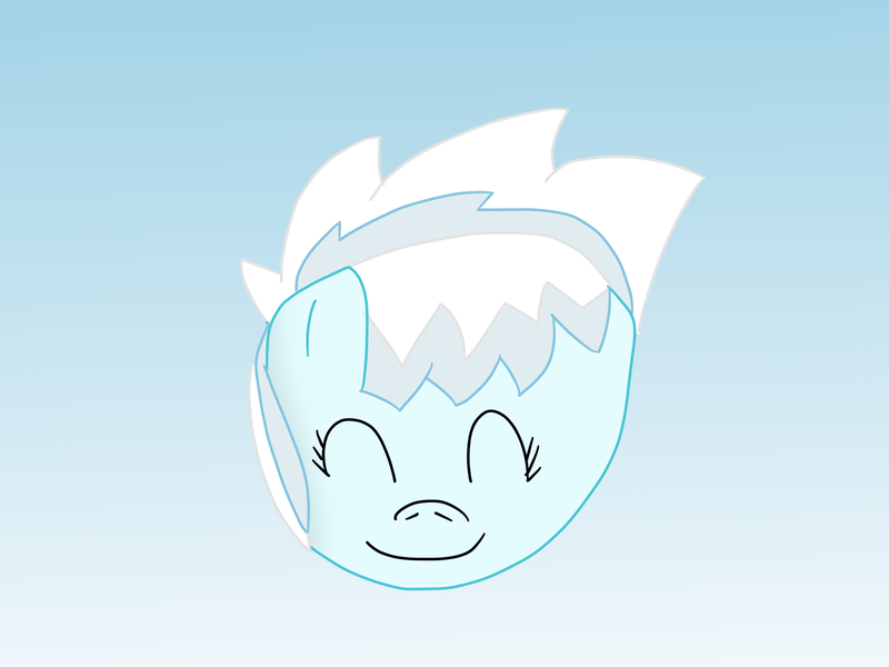 Size: 1600x1200 | Tagged: safe, artist:slimgoomba, derpibooru import, cloudchaser, pegasus, pony, ball, chaserball, eyes closed, female, gradient background, happy, inanimate tf, mare, morph ball, solo, transformation