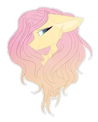 Size: 2696x3360 | Tagged: safe, artist:cottonponysfm, artist:tiz4905, artist:tizhonolulu, derpibooru import, fluttershy, pegasus, pony, alternate design, bust, female, fluffy, mare, simple background, solo, transparent background