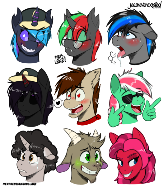 Size: 4093x4685 | Tagged: suggestive, artist:jcosneverexisted, derpibooru import, oc, oc:acid fire, oc:candor champion, oc:enderdan t'dark, oc:gardi the goat, oc:idle thoughts, oc:lucy (changeling), oc:pepper, oc:svebia haxsen, oc:swango, unofficial characters only, pony, blue changeling, female, male, red changeling