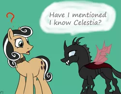 Size: 935x724 | Tagged: artist:flyingsaucer, changeling, derpibooru import, male, oc, oc:coxa, oc:flying saucer, red changeling, safe, stallion, text, unofficial characters only