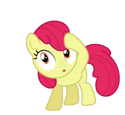 Size: 6564x6000 | Tagged: safe, artist:estories, derpibooru import, edit, editor:slayerbvc, vector edit, apple bloom, earth pony, pony, absurd resolution, accessory-less edit, female, filly, missing accessory, simple background, solo, transparent background, vector