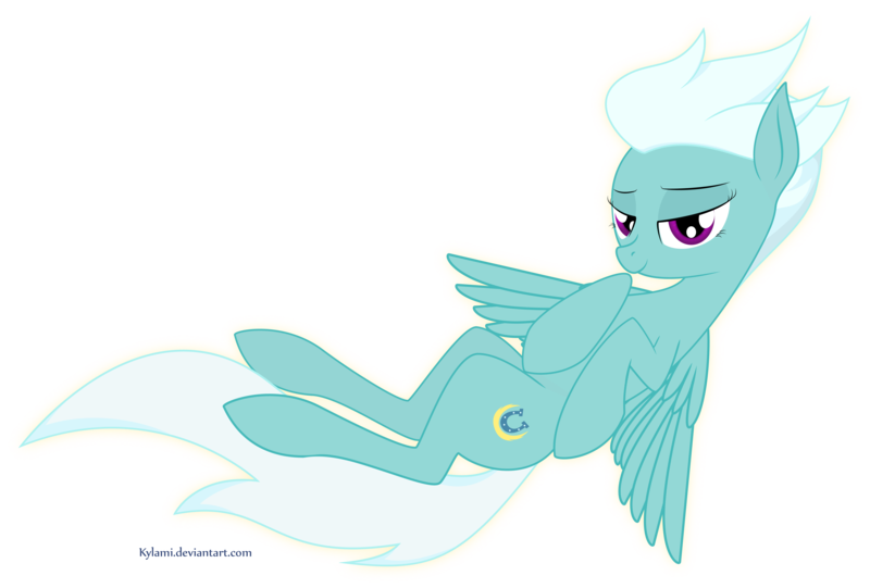 Size: 6188x4188 | Tagged: safe, artist:kylami, derpibooru import, fleetfoot, pegasus, pony, female, lidded eyes, mare, simple background, smiling, solo, transparent background