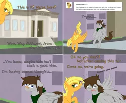 Size: 2002x1638 | Tagged: safe, artist:phoenixswift, derpibooru import, oc, oc:citrus twist, oc:fuselight, unofficial characters only, pegasus, pony, ask fuselight, ask, biting, ear bite, female, male, mare, stallion, tumblr