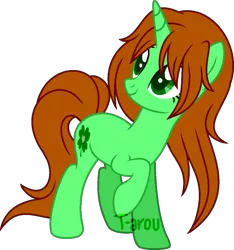 Size: 800x854 | Tagged: safe, artist:t-aroutachiikun, derpibooru import, oc, oc:clover leaf, pony, unicorn, base used, female, mare, simple background, solo, transparent background