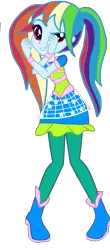 Size: 803x1832 | Tagged: safe, artist:gouhlsrule, artist:princesssnowofc, derpibooru import, rainbow dash, fairy, human, equestria girls, alternate hairstyle, barely eqg related, base used, boots, clothes, cosmix, crossover, hairstyle, pigtails, rainbow s.r.l, shoes, winx club