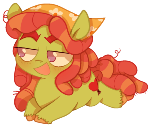 Size: 500x425 | Tagged: safe, artist:pinkiespresent, derpibooru import, tree hugger, earth pony, pony, cute, female, huggerbetes, mare, no pupils, open mouth, prone, simple background, solo, transparent background, unshorn fetlocks