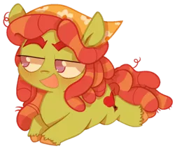 Size: 500x425 | Tagged: safe, artist:pinkiespresent, derpibooru import, tree hugger, earth pony, pony, cute, female, huggerbetes, mare, no pupils, open mouth, prone, simple background, solo, transparent background, unshorn fetlocks