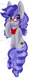 Size: 1667x4335 | Tagged: safe, artist:sakukitty, derpibooru import, oc, oc:cinnabyte, unofficial characters only, earth pony, pony, adorkable, bandana, body pillow, clothes, cute, dork, earth pony oc, glasses, shy, socks