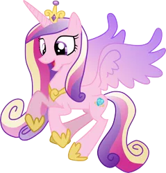 Size: 10318x10800 | Tagged: safe, artist:red-pear, derpibooru import, princess cadance, alicorn, pony, absurd resolution, crown, female, flying, jewelry, mare, regalia, simple background, smiling, solo, transparent background, vector