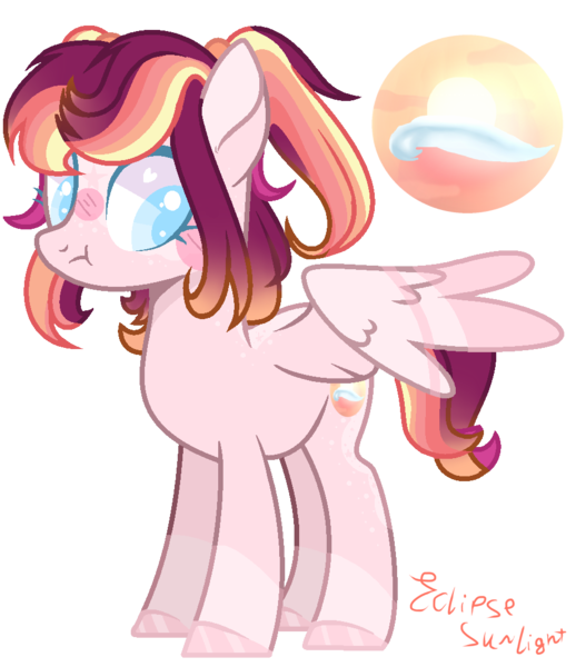 Size: 924x1070 | Tagged: safe, artist:xxcutecookieswirlsxx, derpibooru import, oc, oc:eclipse sunlight, pegasus, pony, base used, female, magical lesbian spawn, mare, offspring, parent:sunset shimmer, parent:twilight sparkle, parents:sunsetsparkle, simple background, solo, transparent background