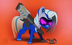 Size: 3500x2216 | Tagged: safe, artist:airfly-pony, derpibooru import, oc, oc:aquila xfr-1, mouse, pony, chibi, elepatrium, female, mecha, mecha (elepatrium), rcf community, solo, universe elepatrium