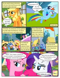 Size: 612x792 | Tagged: safe, artist:newbiespud, derpibooru import, edit, edited screencap, screencap, alula, applejack, bon bon, dizzy twister, fluttershy, lyra heartstrings, meadow song, minuette, orange swirl, pinkie pie, rainbow dash, rarity, ruby pinch, sea swirl, seafoam, sweetie drops, twinkleshine, earth pony, pegasus, pony, unicorn, comic:friendship is dragons, background pony, background pony audience, baseball cap, cap, clothes, comic, dialogue, female, filly, flying, freckles, frown, glare, hat, looking down, male, mare, musical instrument, raised hoof, screencap comic, smiling, sombrero, stallion, violin, whistle