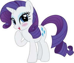 Size: 3317x2831 | Tagged: safe, artist:wissle, derpibooru import, rarity, pony, unicorn, blushing, cute, female, high res, looking at you, mare, open mouth, raribetes, rarity day, show accurate, simple background, solo, transparent background, vector