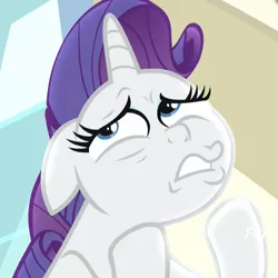 Size: 1076x1076 | Tagged: safe, derpibooru import, screencap, rarity, pony, unicorn, dragon dropped, cropped, faic, female, grieving, mare, marshmelodrama, rarity being rarity, sad, solo