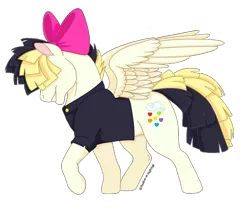 Size: 1024x861 | Tagged: safe, artist:shadow-at-nightfall, derpibooru import, songbird serenade, pegasus, pony, my little pony: the movie, cutie mark, female, mare, profile, signature, simple background, smiling, solo, spread wings, transparent background, wings