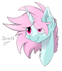 Size: 1395x1612 | Tagged: safe, artist:miaowwww, derpibooru import, oc, oc:scoops, unofficial characters only, pony, unicorn, ear fluff, horn, simple background, solo, transparent background, unicorn oc