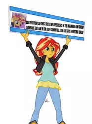Size: 950x1278 | Tagged: safe, artist:manly man, derpibooru import, edit, edited edit, edited screencap, screencap, sunset shimmer, twilight sparkle, twilight sparkle (alicorn), alicorn, human, pony, unicorn, equestria girls, the last problem, 1000 hours in ms paint, boots, caption, clothes, colored pencil drawing, cropped, crown, double sun power, dress, exclamation point, exploitable meme, eyebrows, eyelashes, fact, facts, female, frown, happy, holding, horn, human ponidox, it happened, it has finally happened, jacket, jewelry, leather, leather boots, leather jacket, leather shoes, mare, meme, ms paint, ms paint adventures, nostrils, numbers, op is right, op is right you know, pants, percent, princess, protest, question, question mark, raised arm, raised arms, regalia, royalty, self paradox, self ponidox, shirt, shoes, sign, signature, simple background, solo, spread wings, standing, sunset's board, symbol, text, text edit, top, traditional art, truth, truth meme, ultimate twilight, wall of tags, white background, wings, woman, zipper