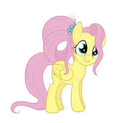 Size: 3000x3000 | Tagged: safe, artist:squipycheetah, derpibooru import, fluttershy, pegasus, pony, the last problem, cute, folded wings, hair over one eye, happy, looking at you, older, older fluttershy, shyabetes, simple background, smiling, solo, transparent background, wings