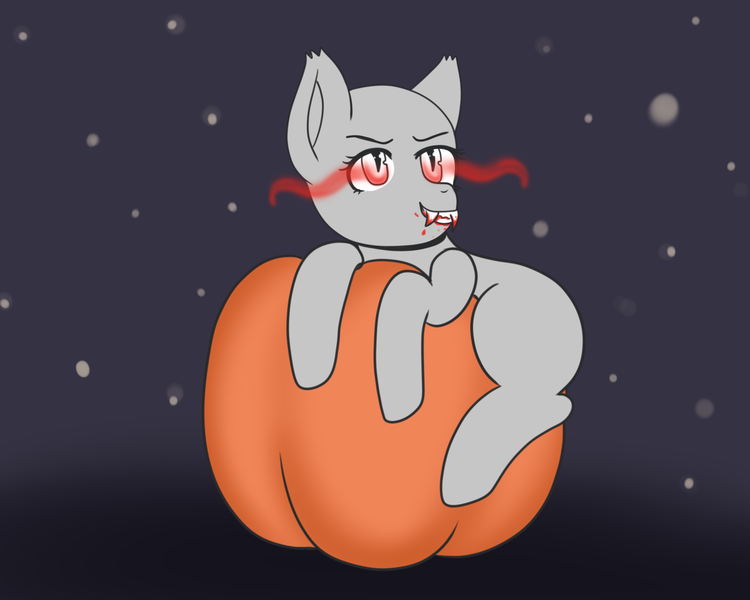 Size: 2000x1600 | Tagged: safe, artist:yumomochan, derpibooru import, bat pony, pony, vampire, any gender, any race, auction, blood, commission, halloween, holiday, pumpkin, ych sketch, your character here
