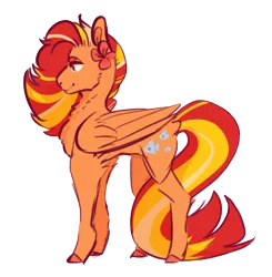 Size: 445x454 | Tagged: safe, artist:normpaw, derpibooru import, sea breeze, pegasus, pony, g1, g1 to g4, generation leap, simple background, solo, transparent background, tropical ponies