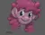 Size: 3300x2550 | Tagged: safe, artist:rigbyh00ves, derpibooru import, pinkie pie, earth pony, pony, digital art, digital painting, gray background, happy, image, jpeg, signature, simple background, solo