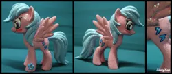 Size: 3264x1405 | Tagged: safe, artist:krazykari, derpibooru import, firefly, pegasus, pony, custom, female, funko, g1, g1 to g4, generation leap, irl, photo, smiling, solo, toy