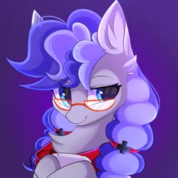 Size: 3000x3000 | Tagged: safe, artist:pesty_skillengton, derpibooru import, oc, oc:cinnabyte, unofficial characters only, earth pony, pony, adorkable, bandana, bedroom eyes, chest fluff, controller, cute, dork, ear fluff, earth pony oc, female, glasses, looking at you, mare