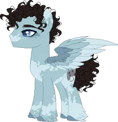 Size: 397x411 | Tagged: safe, artist:cueen, derpibooru import, oc, oc:retro zone, unofficial characters only, pegasus, pony, base used, male, mottled coat, pegasus oc, pixel art, ponysona, simple background, solo, stallion, transparent background, unshorn fetlocks, wings