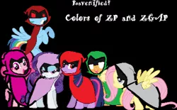 Size: 425x263 | Tagged: artist needed, safe, derpibooru import, applejack, fluttershy, pinkie pie, rainbow dash, rarity, twilight sparkle, earth pony, pegasus, pony, 1000 hours in ms paint, angry, black background, cloak, clothes, colors of zalgo pagie and zalgressa pagie, cute, derp, diapinkes, gray eyes, green eyes, happy, joy, lazy, light purple eyelashes, light purple eyes, normal, paranoia, paranoid, pink eyes, rage, raven (teen titans), ravenified, red eyes, sad, shyabetes, simple background, smiling, text, timid, twilight is not amused, unamused