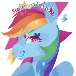 Size: 1280x1280 | Tagged: safe, artist:alabasterpeony, derpibooru import, part of a set, rainbow dash, pegasus, pony, cutie mark background, cutie mark eyes, female, grin, looking at you, mare, simple background, smiling, solo, transparent background, wingding eyes