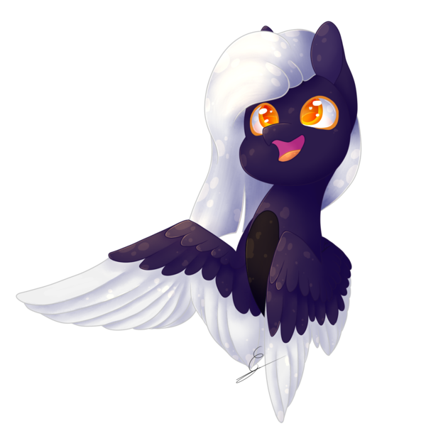 Size: 1400x1400 | Tagged: safe, artist:minetane, derpibooru import, oc, pegasus, pony, bust, female, mare, portrait, simple background, solo, transparent background, two toned wings, wings