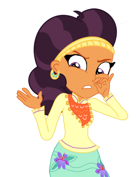 Size: 2073x2707 | Tagged: artist needed, safe, derpibooru import, edit, saffron masala, equestria girls, equestria girls-ified