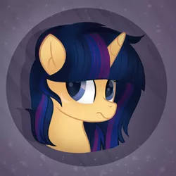 Size: 2296x2296 | Tagged: safe, artist:alizeethepony2008, derpibooru import, oc, oc:shining star, pony, unicorn, bust, female, mare, offspring, parent:flash sentry, parent:twilight sparkle, parents:flashlight, portrait, solo