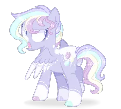 Size: 1468x1324 | Tagged: safe, artist:6-fingers-lover, derpibooru import, oc, oc:pastel quartz, pegasus, pony, female, magical lesbian spawn, mare, offspring, parent:rainbow dash, parent:rarity, parents:raridash, simple background, solo, transparent background, two toned wings, wings