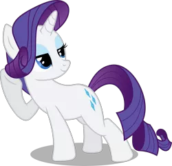 Size: 6591x6342 | Tagged: safe, artist:theponymuseum, derpibooru import, rarity, pony, unicorn, absurd resolution, female, hoof on head, lidded eyes, mare, simple background, solo, touching hair, transparent background