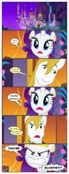 Size: 612x1553 | Tagged: safe, artist:newbiespud, derpibooru import, edit, edited screencap, screencap, prince blueblood, rarity, pony, unicorn, comic:friendship is dragons, the best night ever, angry, annoyed, canterlot, comic, dialogue, female, gritted teeth, horn, male, mare, night, open mouth, screencap comic, shocked, smiling, stallion, stars