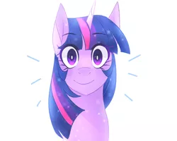 Size: 1000x800 | Tagged: safe, artist:waterz-colrxz, derpibooru import, twilight sparkle, pony, what lies beneath, bust, cute, looking at you, portrait, simple background, solo, treelightbetes, treelight sparkle, white background