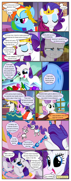 Size: 612x1553 | Tagged: safe, artist:newbiespud, derpibooru import, edit, edited screencap, screencap, cookie crumbles, hondo flanks, rainbow dash, rarity, sweetie belle, pegasus, pony, unicorn, comic:friendship is dragons, angry, classroom, comic, crying, dialogue, drawing, female, filly, filly rarity, gem, happy, implied applejack, laurel wreath, looking down, male, mare, sad, screencap comic, smiling, stallion, thinking, younger